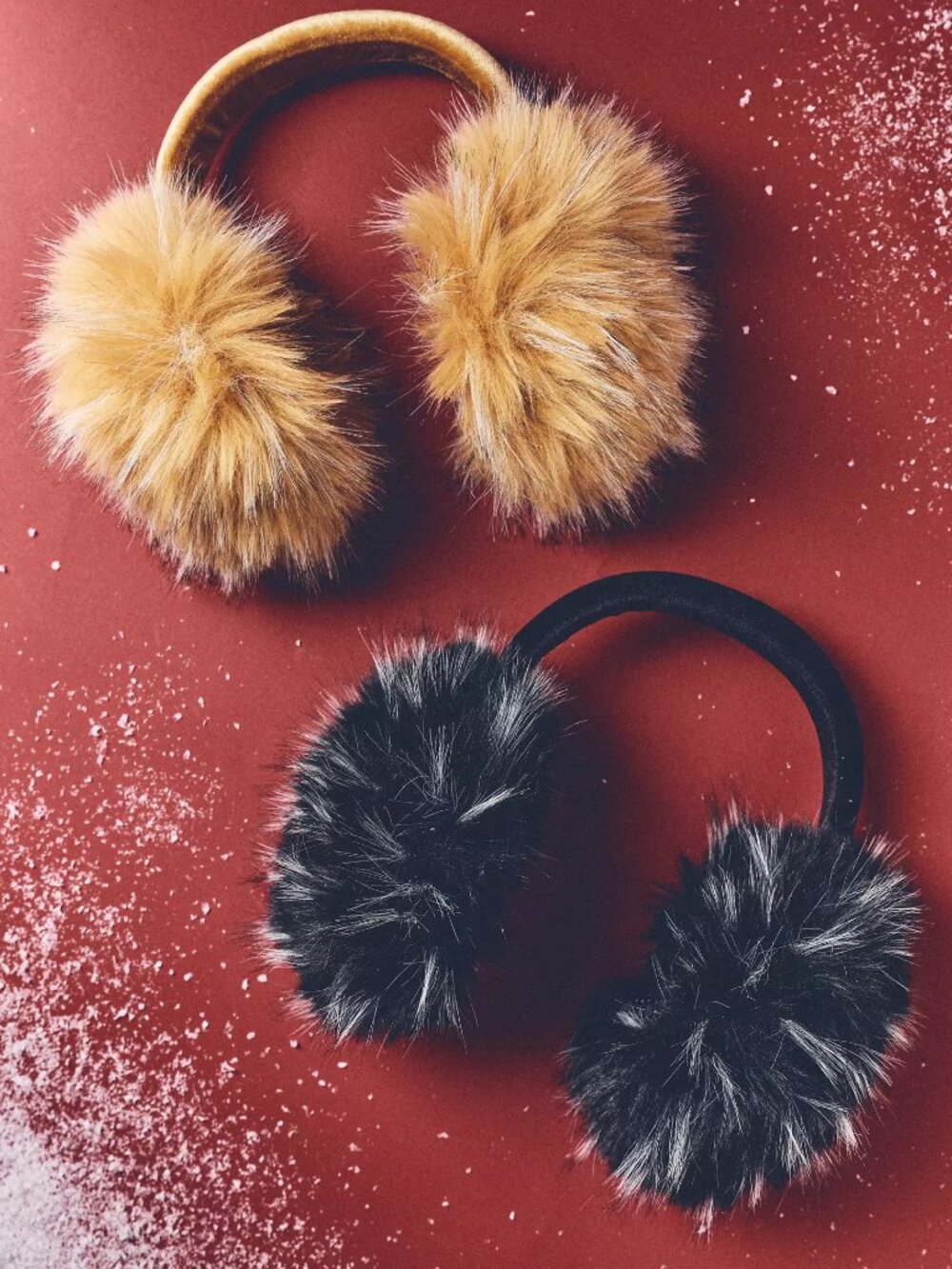 NWT Anthropologie Violet & Brooks Faux Fur Earmuffs Black